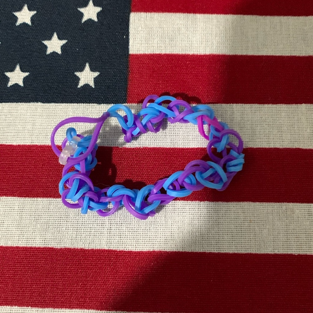 Space — handmade rubber band bracelet- Natalie